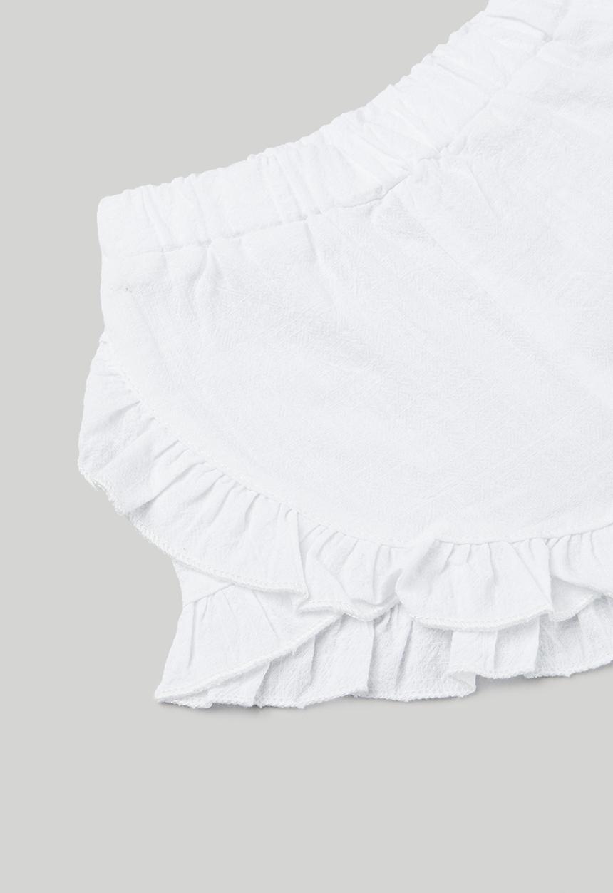 Pop Candy - Frilled shorts - white