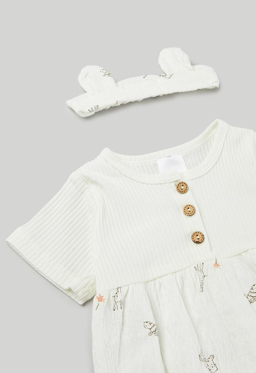Pop Candy - Romper and headband set - white 