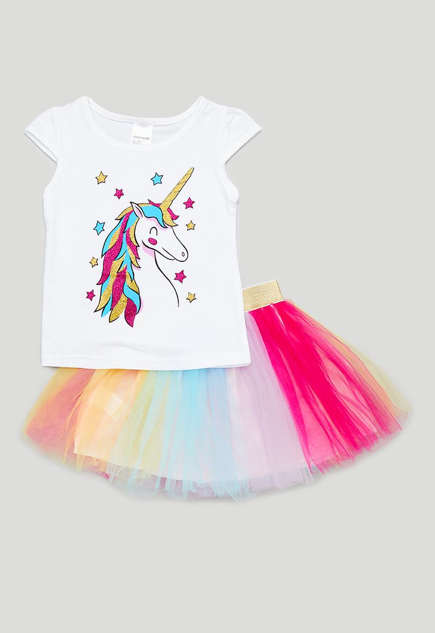 Pop Candy - Tutu skirt and tee set - multi