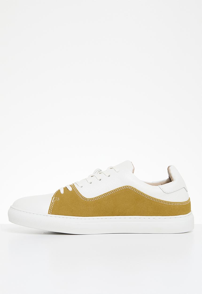 POLO - Mens fashion curve side flash sneaker - yellow