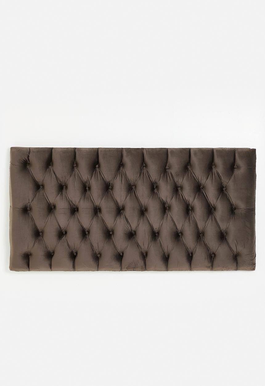 Sixth Floor - Florence velvet headboard - charcoal