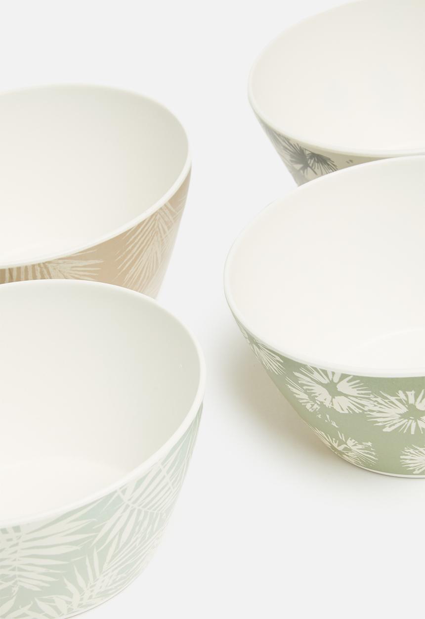 Excellent Houseware - Topaz outdoor bowl set of 4 -multi