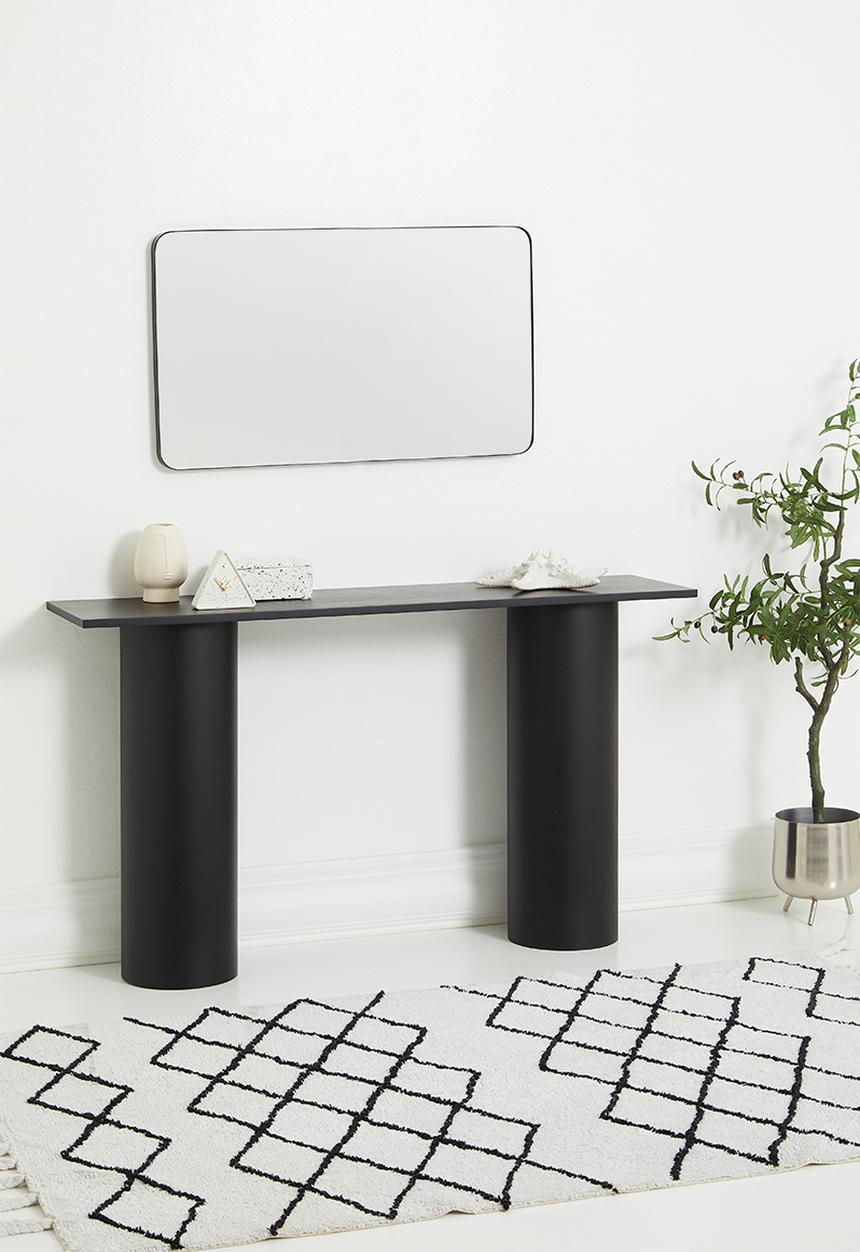 Sixth Floor - James column leg console - black
