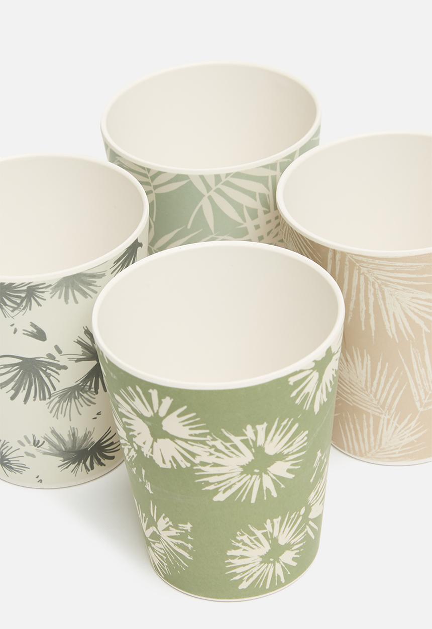 Excellent Houseware - Topaz outdoor cup set of 4 - multi