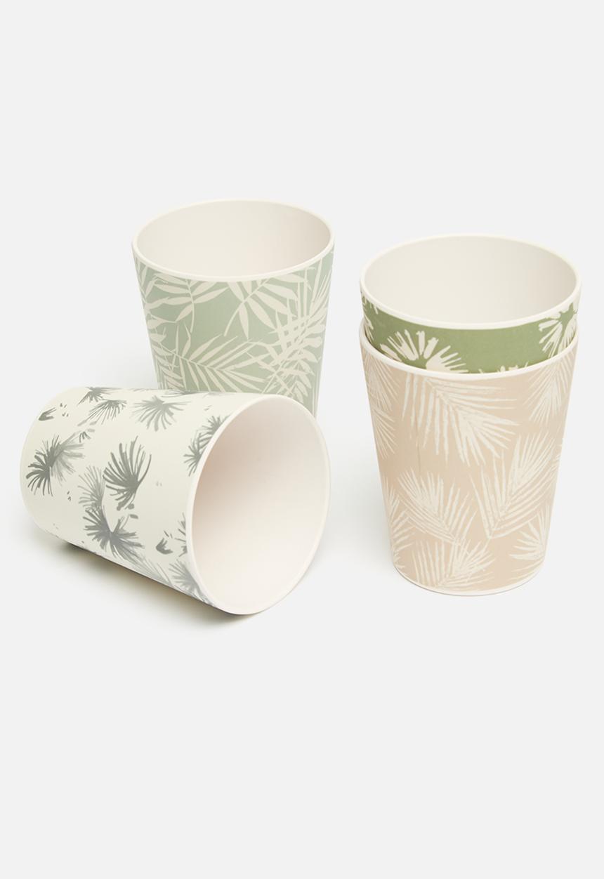 Excellent Houseware - Topaz outdoor cup set of 4 - multi