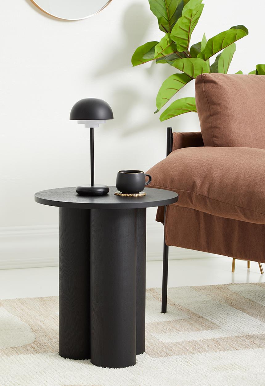 Sixth Floor - Sadie tubular side table - black