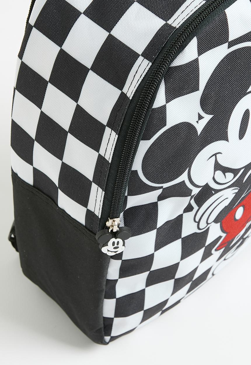 Pop Candy - Mickey Mouse checker backpack - black & white