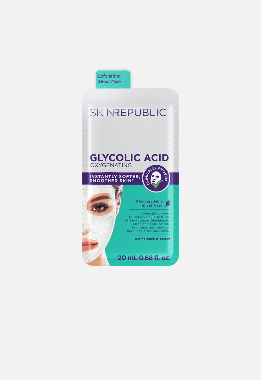 Skin Republic - Glycolic Acid Oxygenating Face Sheet Mask