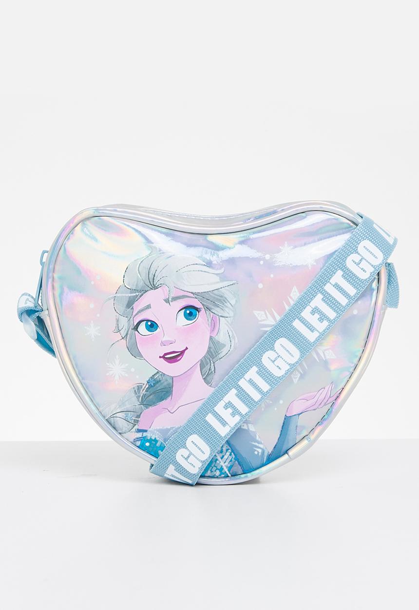 Pop Candy - Frozen elsa holographic heart sling bag - silver