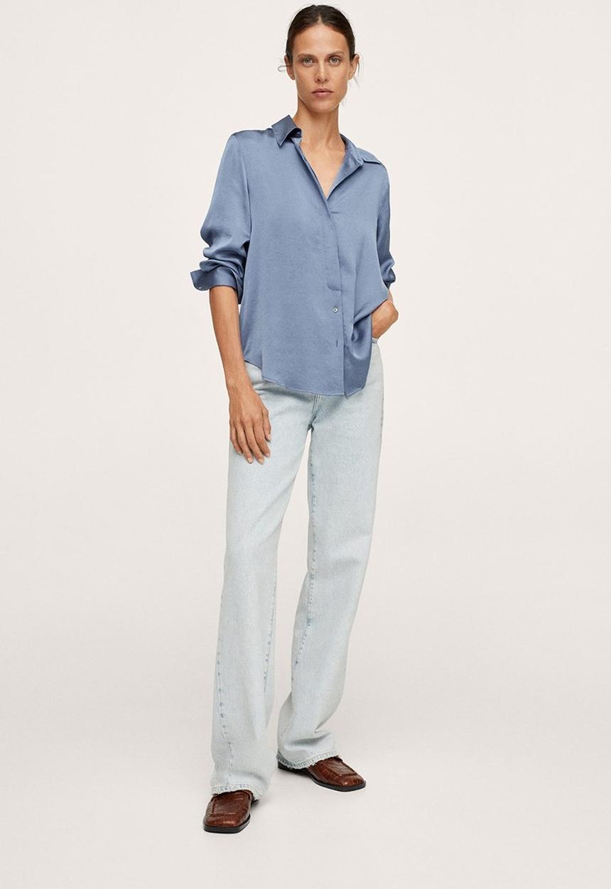 MANGO - Shirt ideale - blue