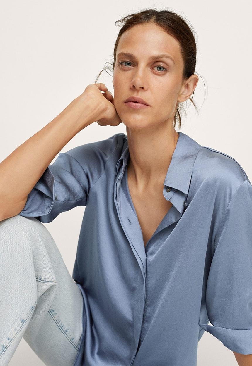 MANGO - Shirt ideale - blue