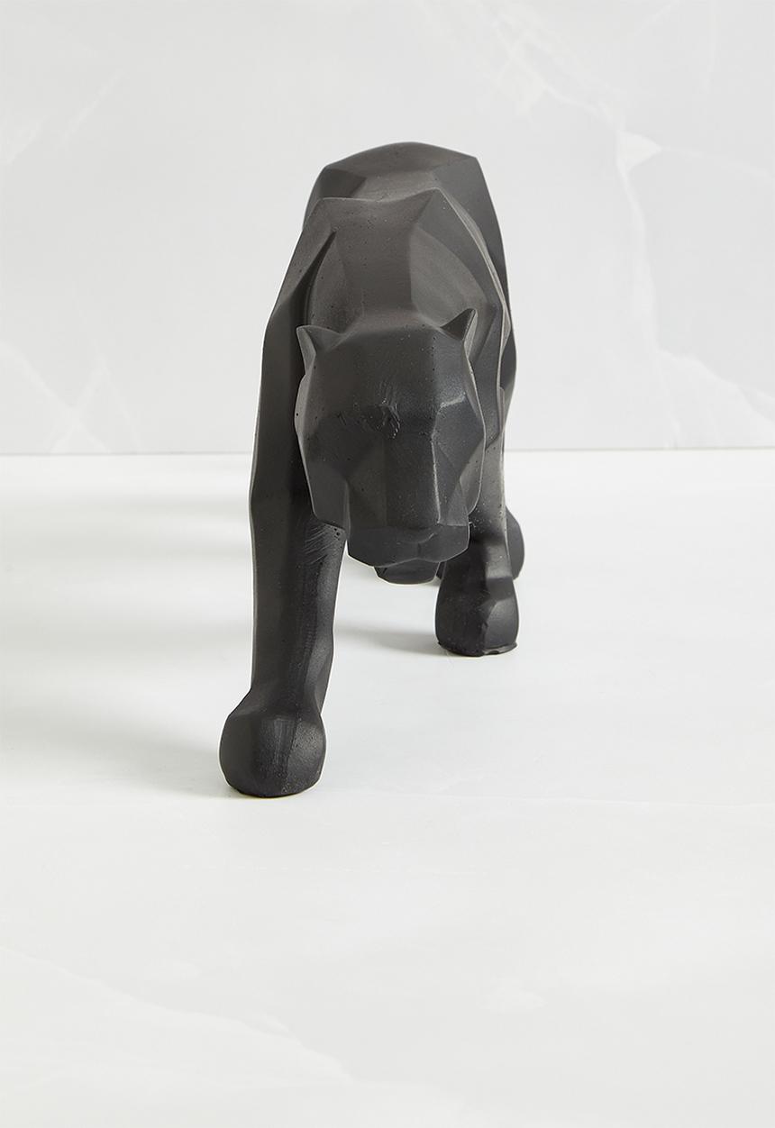 H&S - Geometric panther object - black