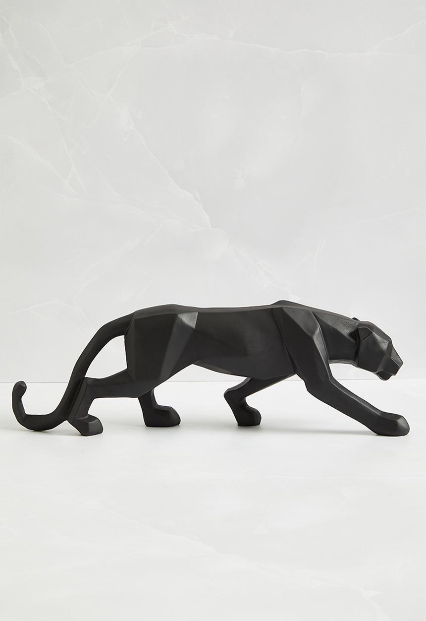 H&S - Geometric panther object - black