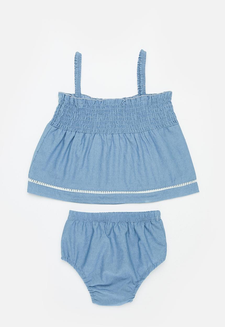 Pop Candy - Top and bloomer set - blue