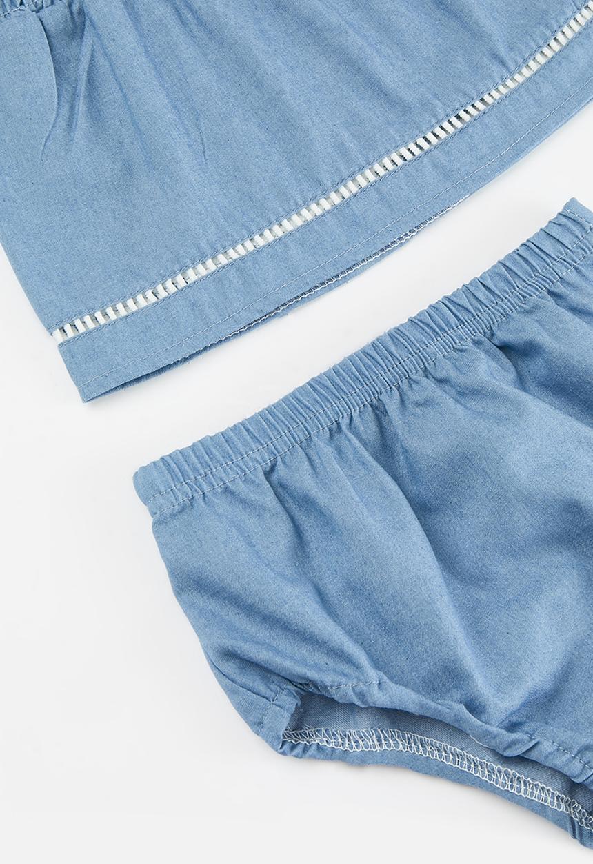 Pop Candy - Top and bloomer set - blue