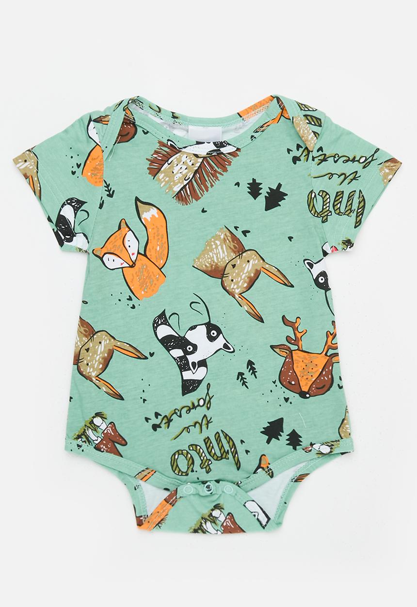 Pop Candy - Printed romper - green