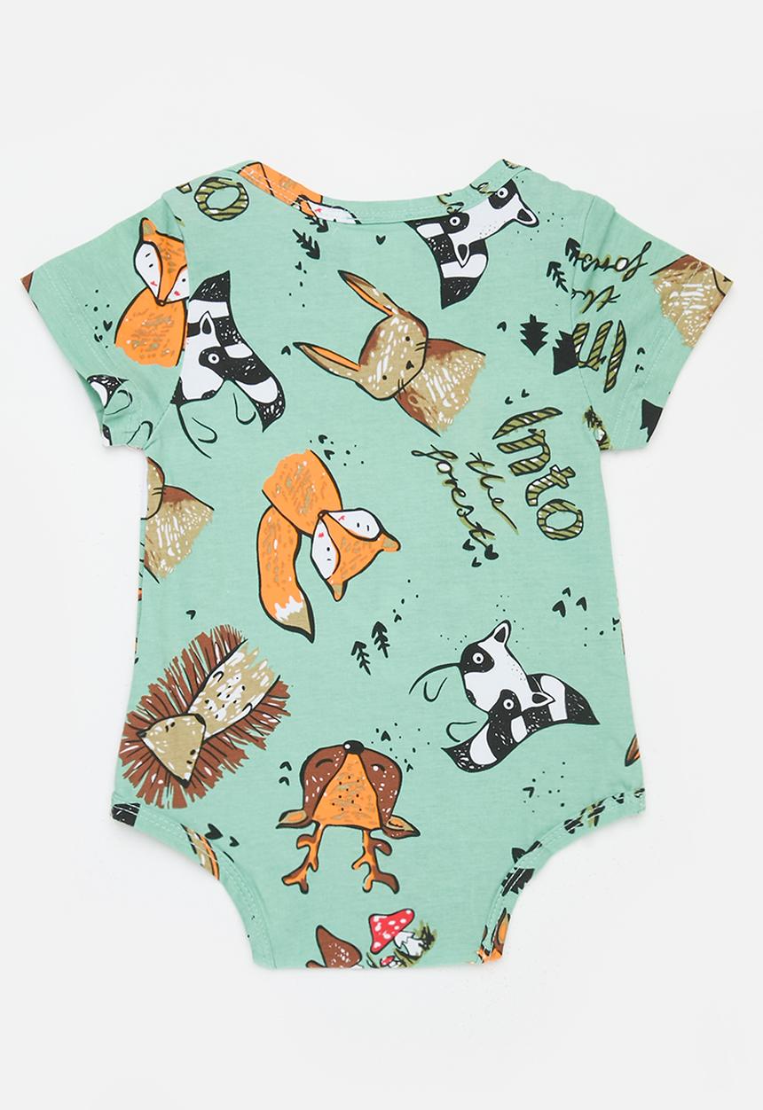 Pop Candy - Printed romper - green