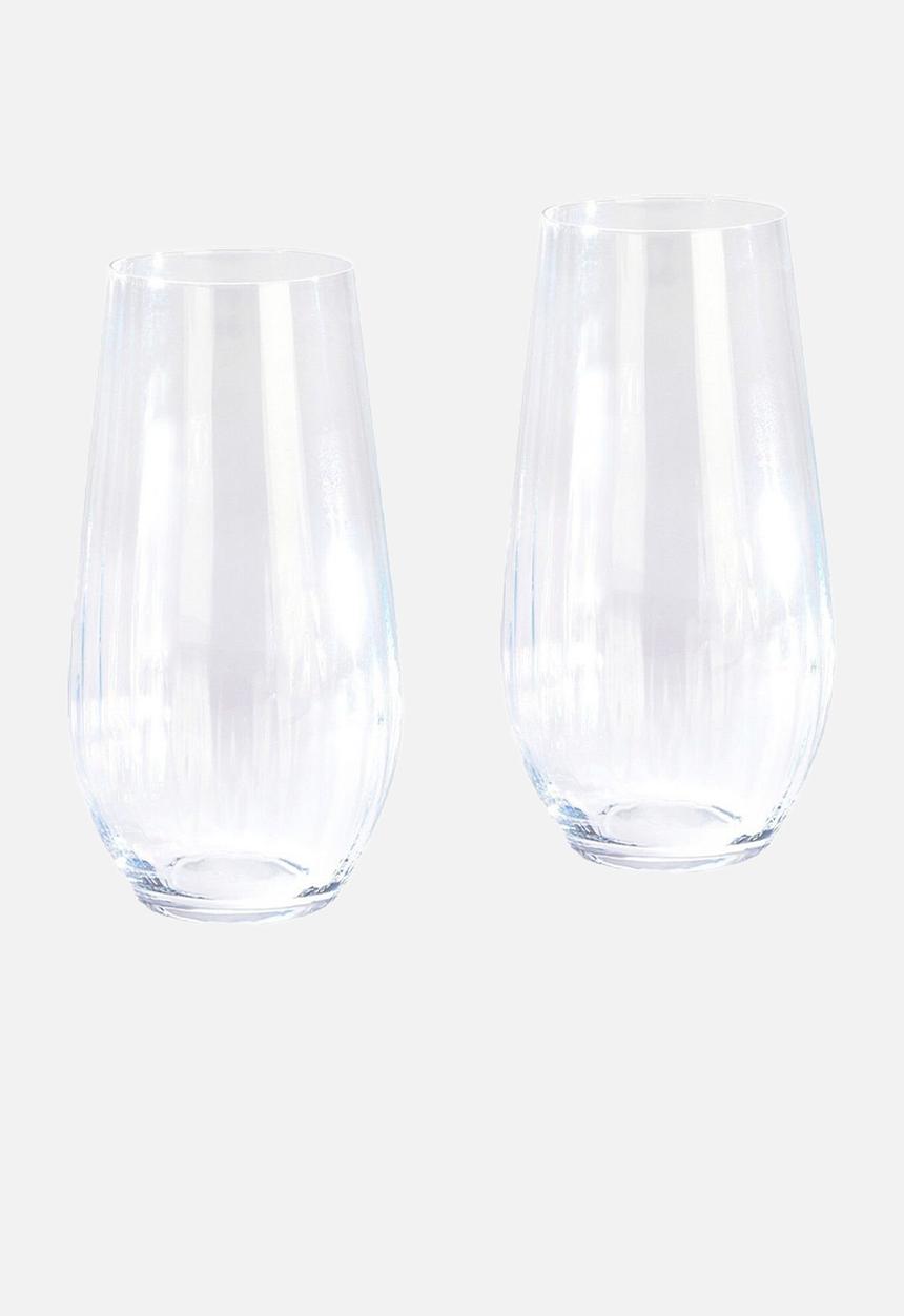 Excellent Houseware - Crystal water glass set of 2 - clear