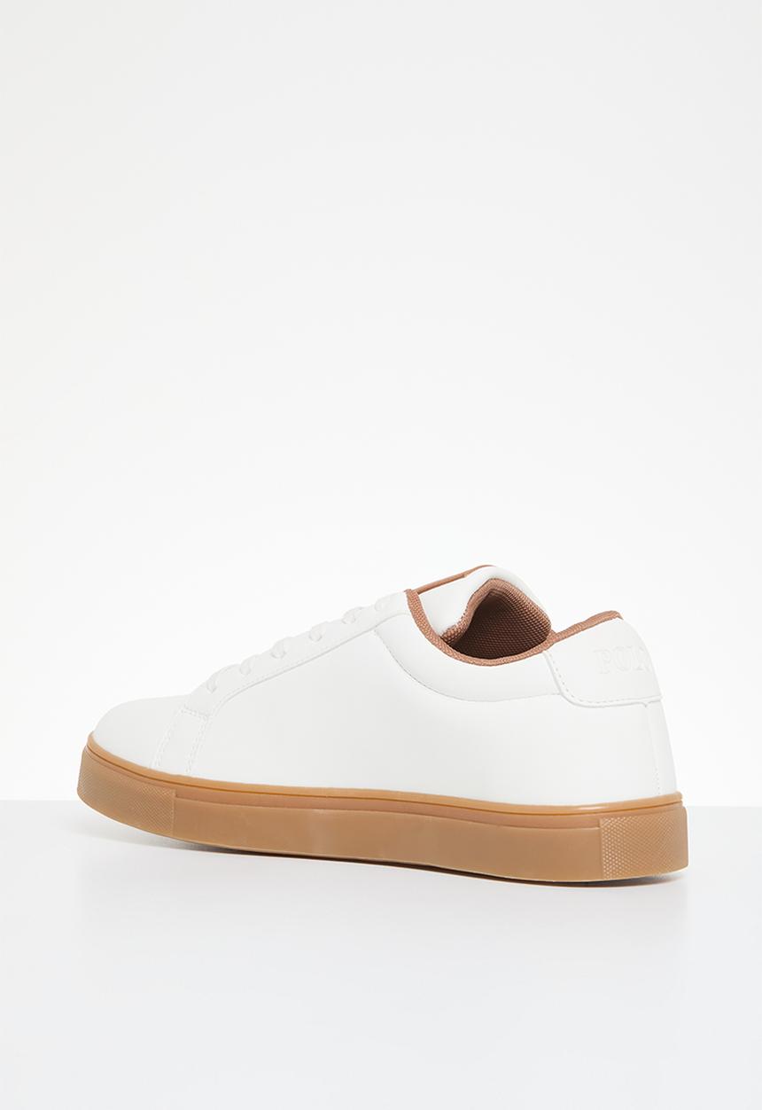 POLO - Gum Pin Punch Sneaker - White