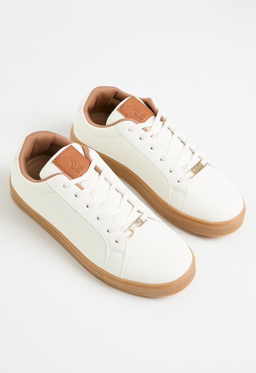 POLO - Gum Pin Punch Sneaker - White