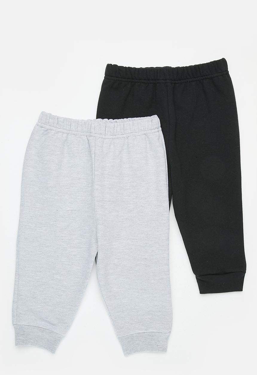 Pop Candy - 2 Pack joggers - black and grey