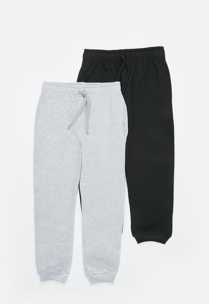 Pop Candy - 2 Pack joggers - black and grey