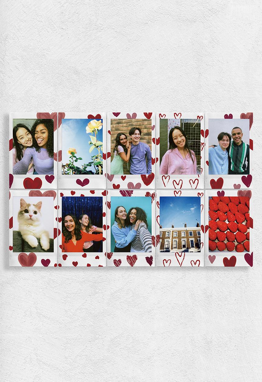 Fujifilm - Instax Film mini PAT 1 pack - heart sketch 