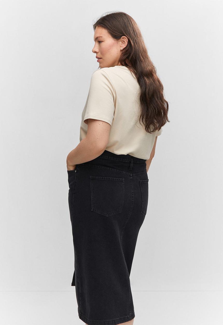 MANGO - Plus Skirt Soleil - Open - Grey