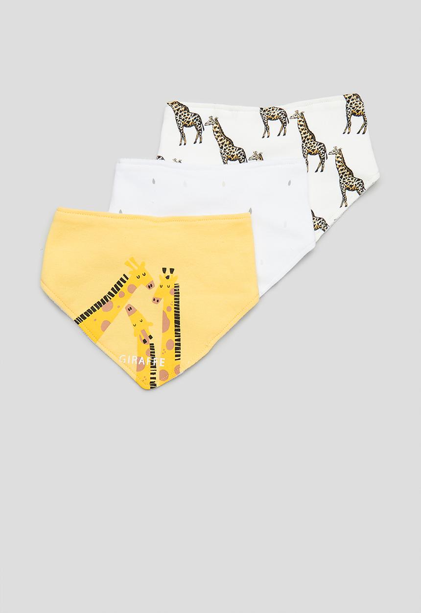 Pop Candy - Baby 3 pack bibs - yellow multi