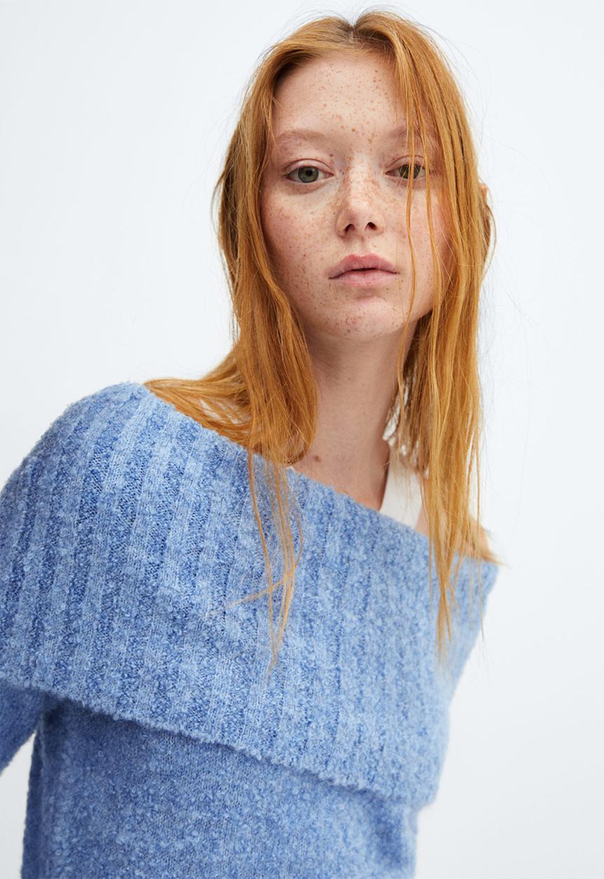 MANGO - Sweater tuttu - mid blue