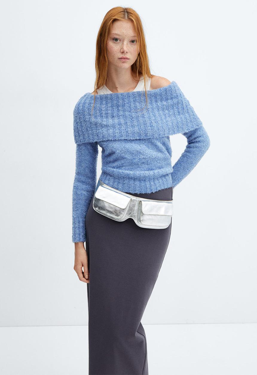 MANGO - Sweater tuttu - mid blue