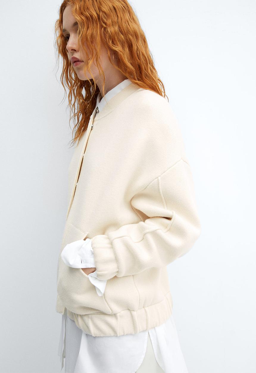 MANGO - Coat Grandes - Light Beige