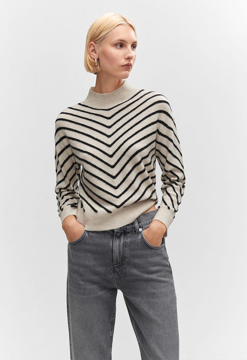 MANGO - Sweater Diego - Light Pastel Grey