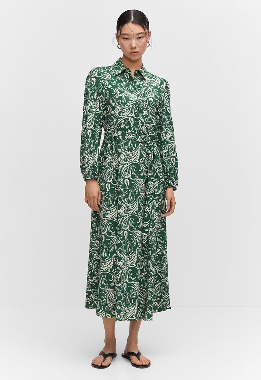 MANGO - Dress Apple5 - Green