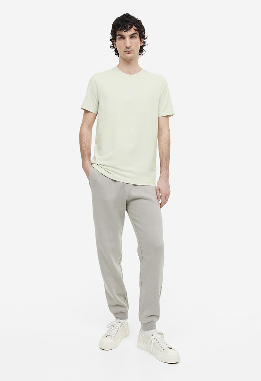 H&M - Slim fit round-necked t-shirt - green
