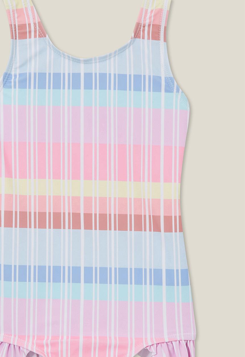 Cotton On - Remi one piece - vanilla/rainbow pastel
