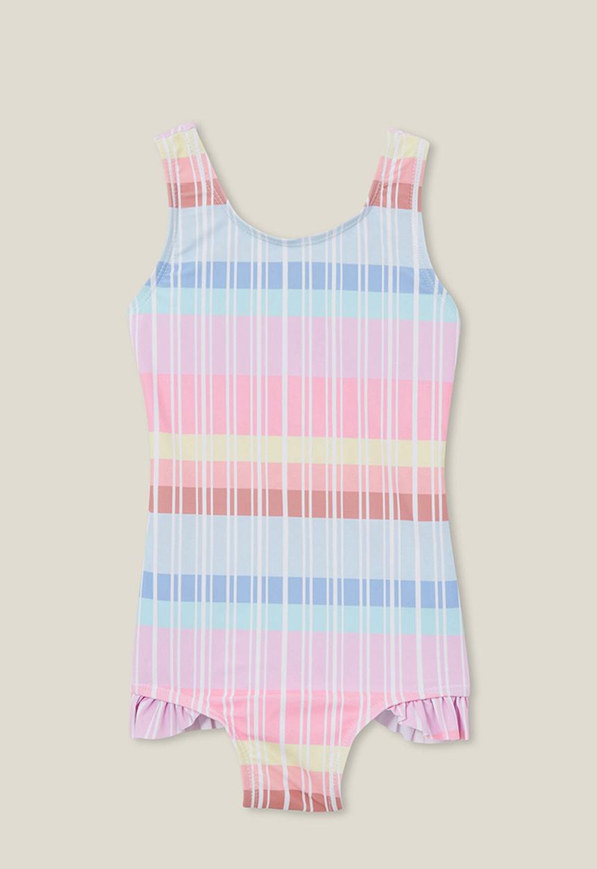 Cotton On - Remi one piece - vanilla/rainbow pastel