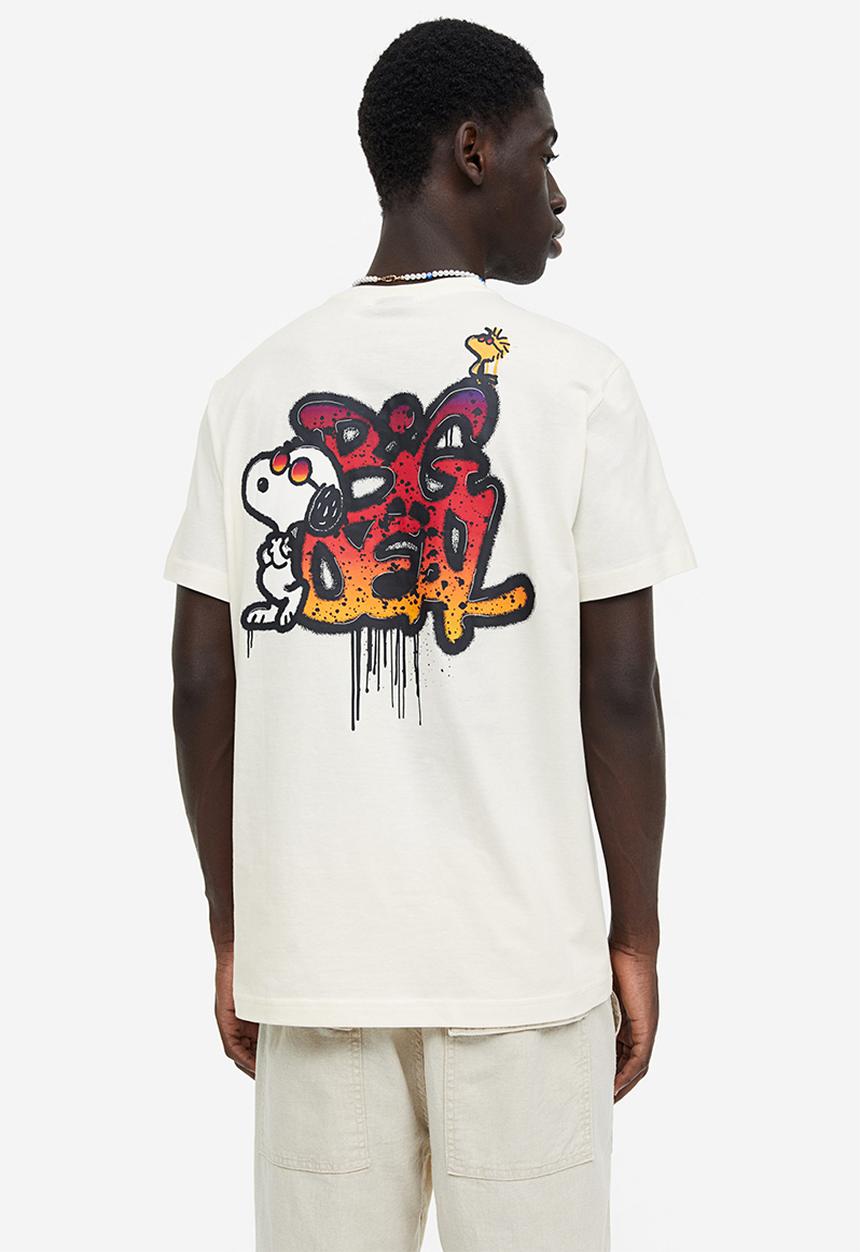H&M - Regular fit T-shirt - cream 