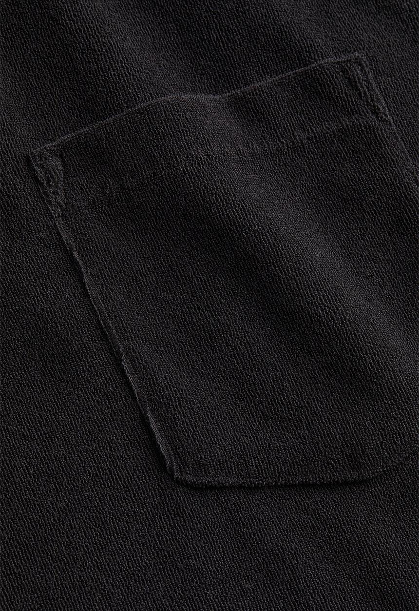 H&M - Regular fit terry polo shirt - black