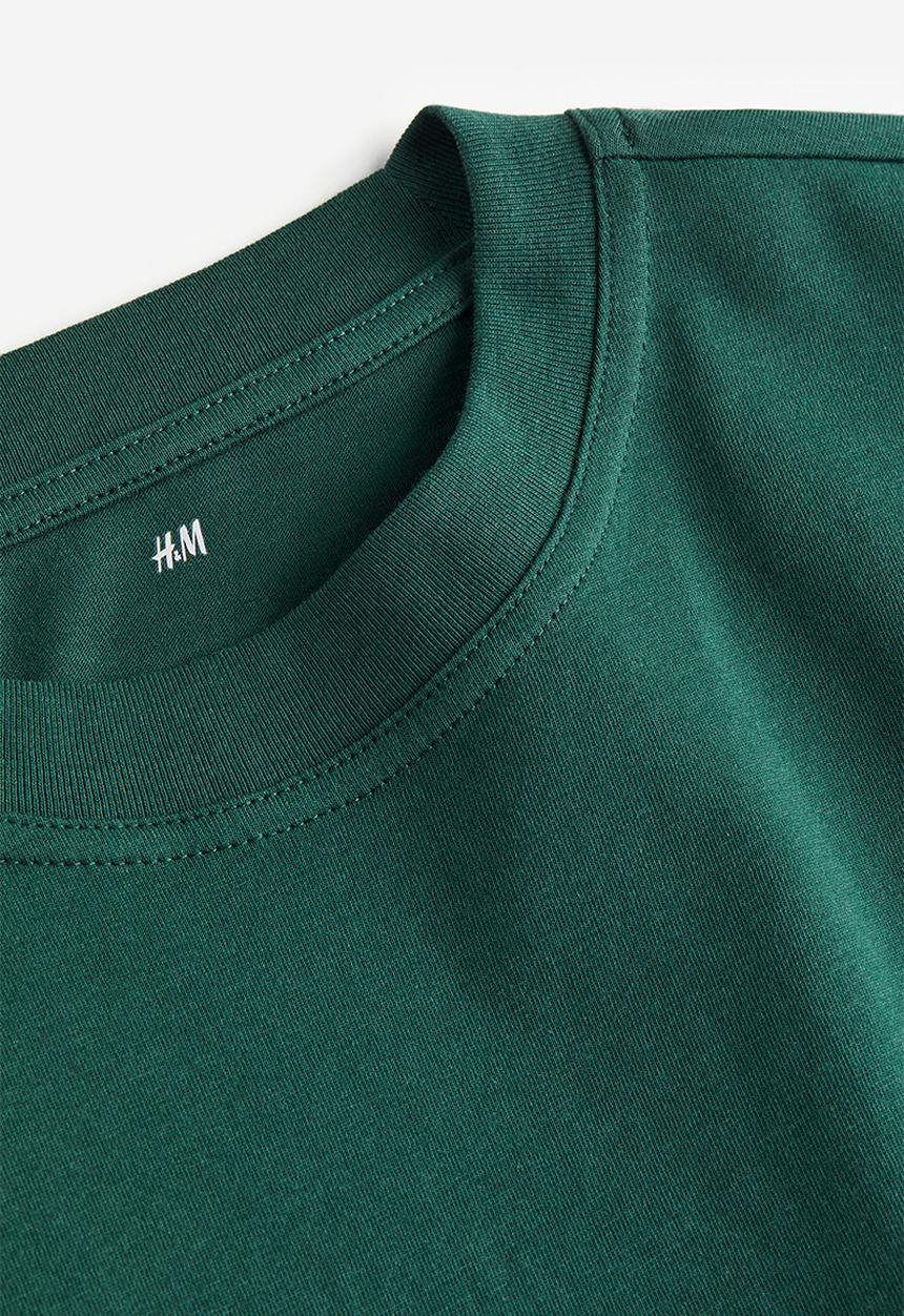 H&M - Oversized fit T-shirt - green