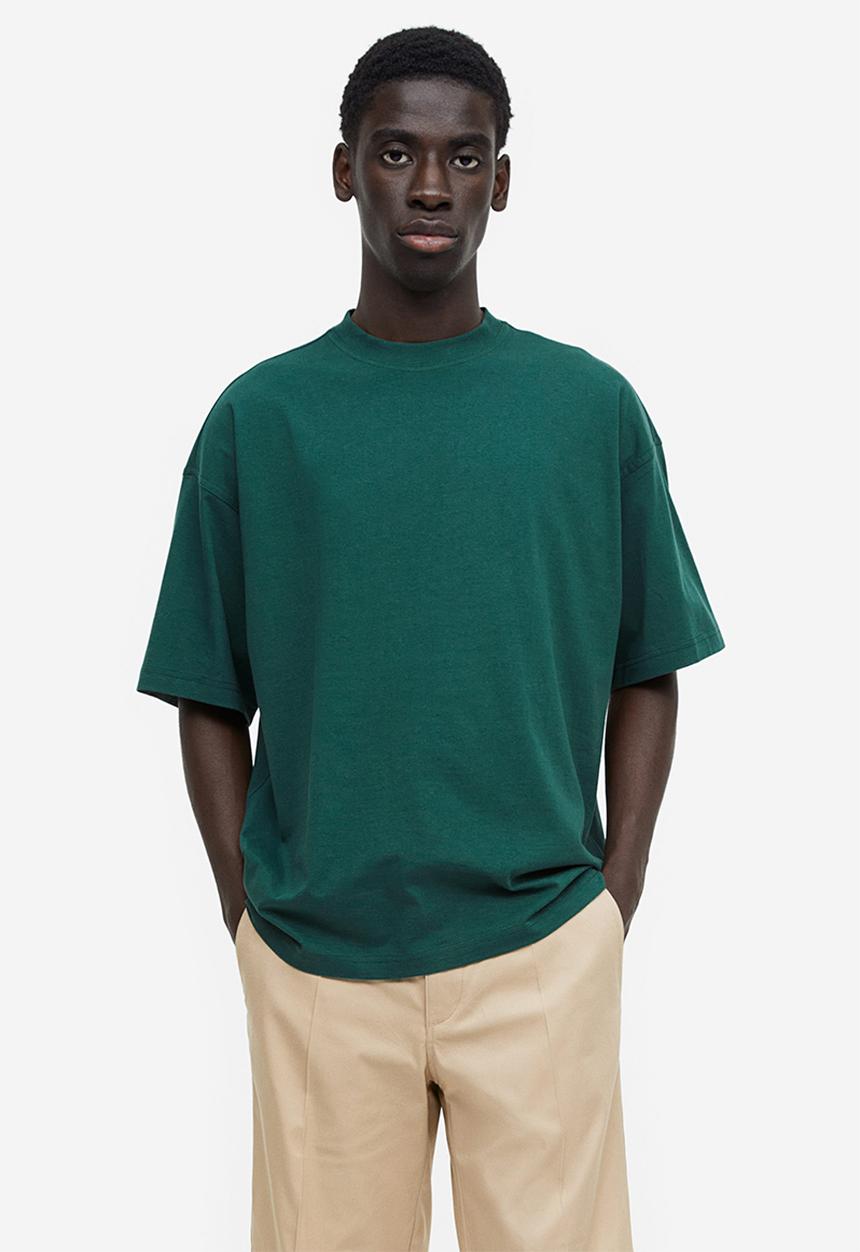 H&M - Oversized fit T-shirt - green