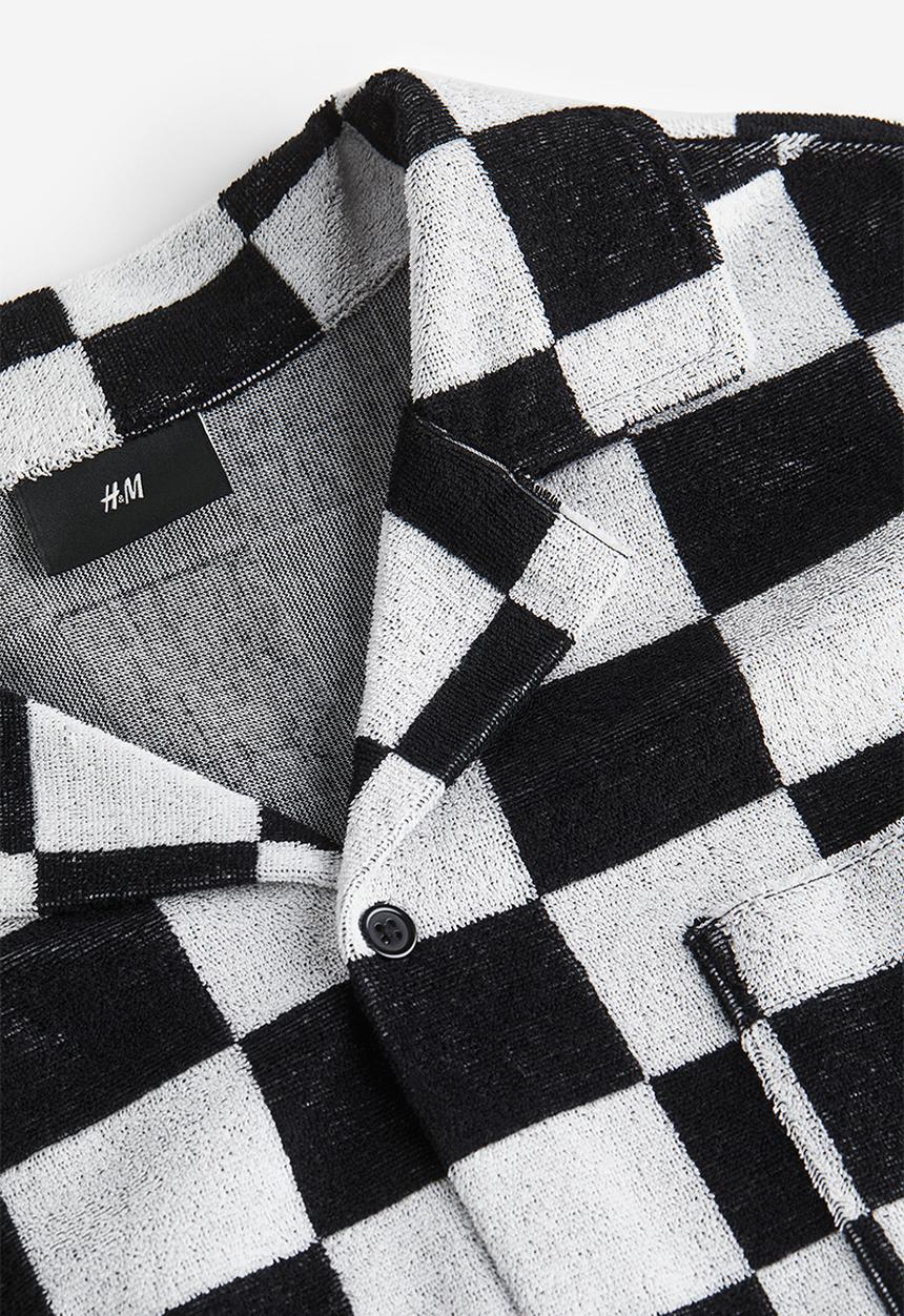 H&M - Relaxed fit terry shirt - black