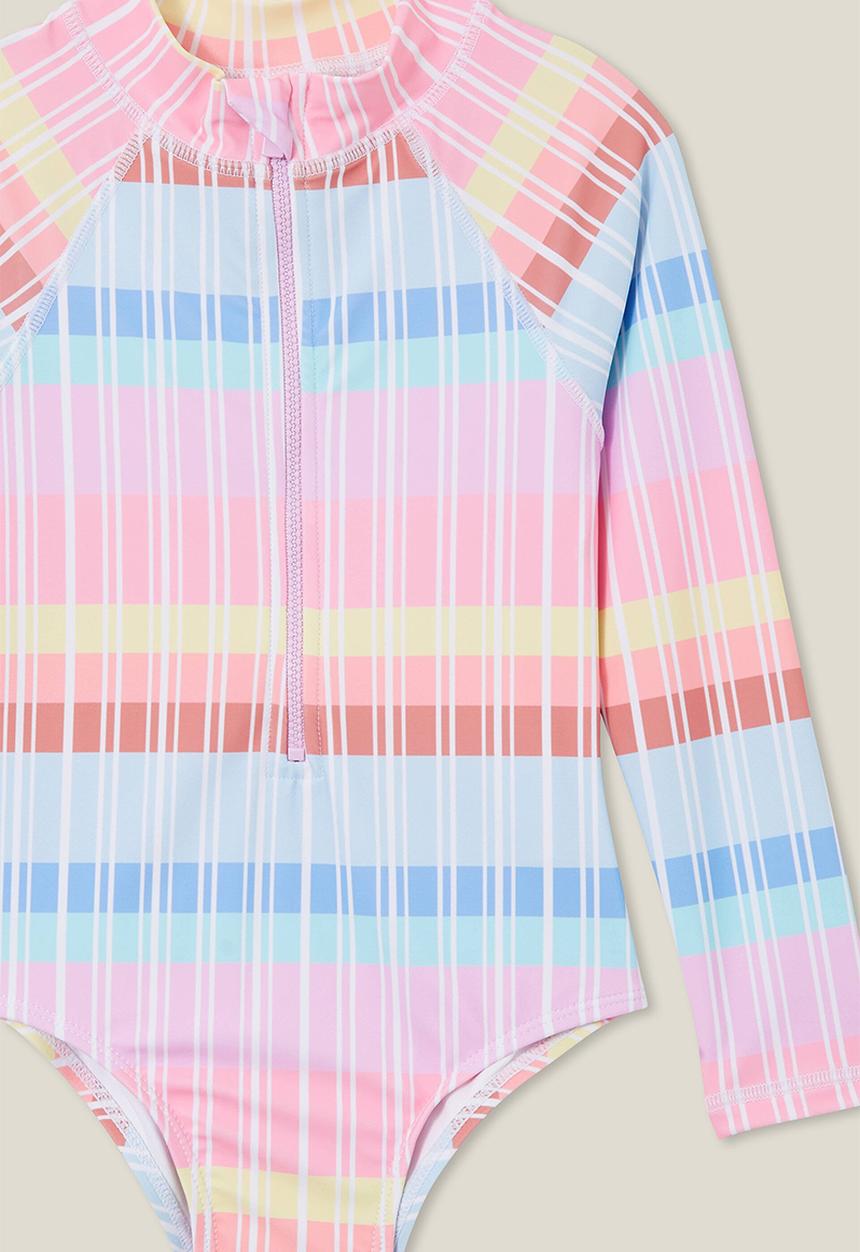 Cotton On - Lydia one piece - vanilla/rainbow pastel
