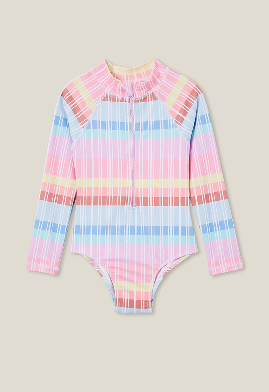 Cotton On - Lydia one piece - vanilla/rainbow pastel