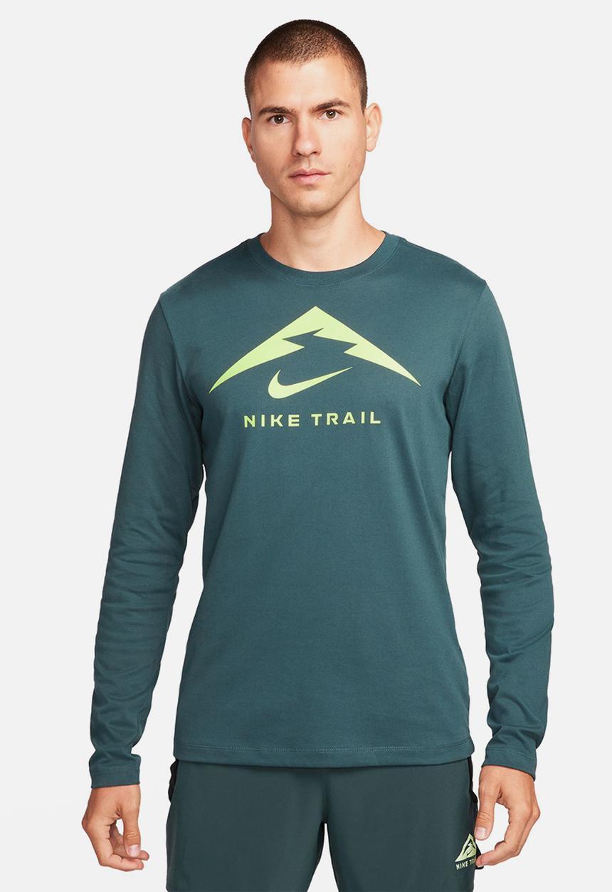 Nike - Nike Dri-FIT trail ls tee - green
