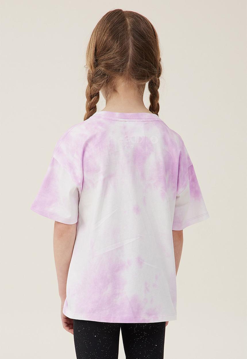 Cotton On - License drop shoulder short sleeve tee - lcn mat barbie unicorn/pale violet