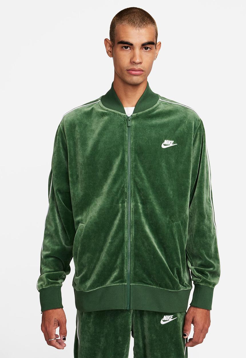 Nike - Club velour jacket - green 