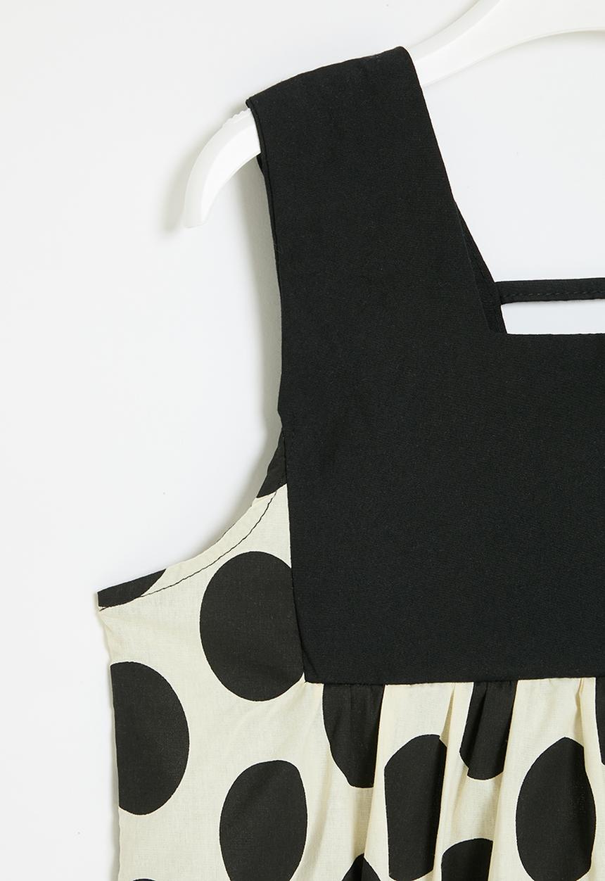Pop Candy - Polka dot dress - black & white