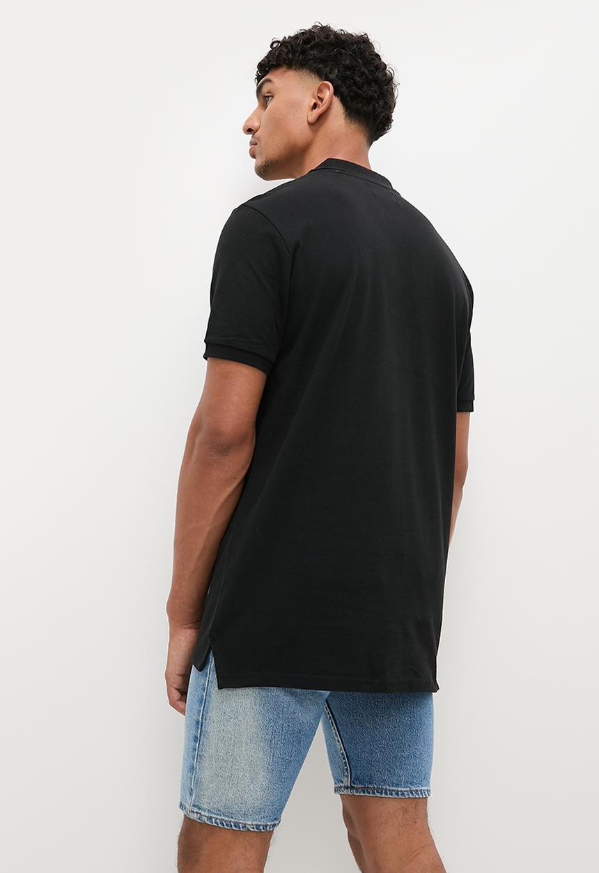 STYLE REPUBLIC - Sbu Logo Print Golfer - Steel Black