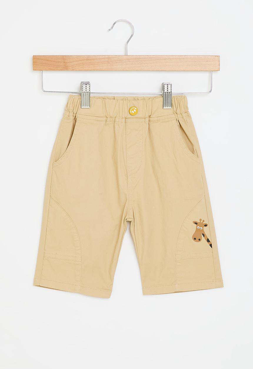 Pop Candy - Elastic waist shorts - khaki